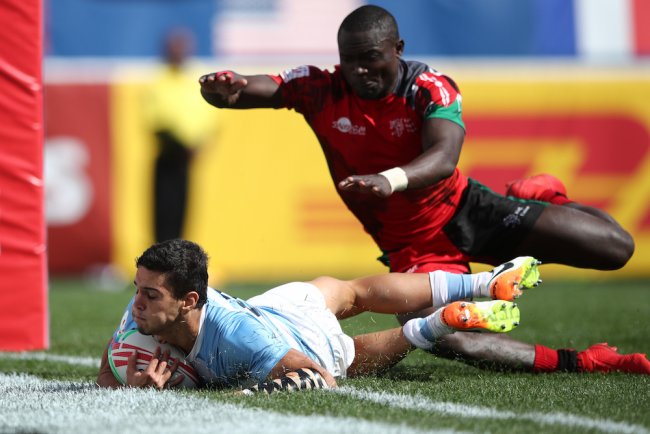 Kenya bounced back to edge out Argentina in their Pool C but dropped to the Challenge Trophy where they beat Japan to set a date with Spain. (Courtesy World Rugby)